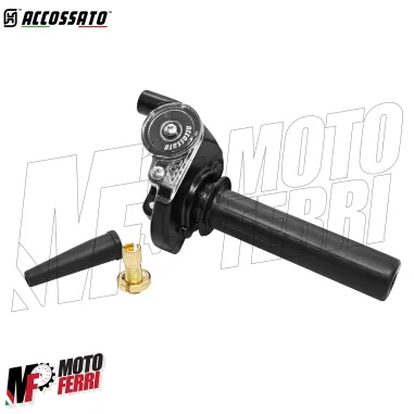 MF9192 Comando Gas Rapido Accossato Mono Cavo 2T OffRoad Nero Univesale Moto
