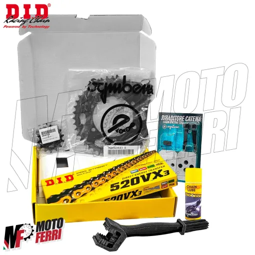 MF9194 Kit Trasmissione DID YAMAHA 320 YZF R3 Corona 43 Pignone 14 - 2015 a 2025