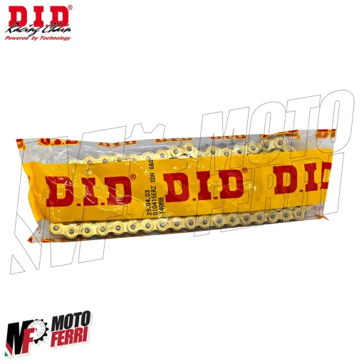MF9198 Catena DID Passo 415 ERZ Racing 140 Maglie Oro MOTO 3 125 GP a Clip