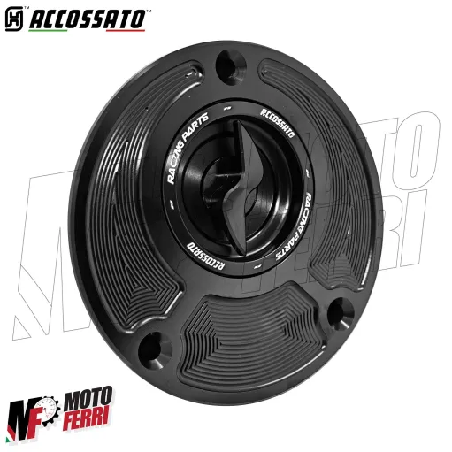 MF9205 Tappo Benzina ACCOSSATO Sgancio Rapido CNC Yamaha YZF R3 da 2019 a 2024