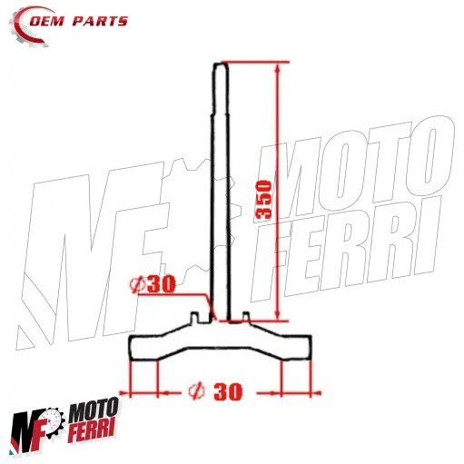 MF6234 Testa Croce Forcella MBK Booster Spirit / Yamaha BWS 50 dal 2004 al 2017