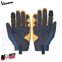 MF9210 Guanti Moto Vespa Officina 8 Protezioni Taglia L Unisex Uomo Donna Blu 2