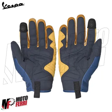 MF9210 Guanti Moto Vespa Officina 8 Protezioni Taglia L Unisex Uomo Donna Blu