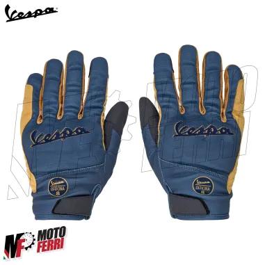 MF9210 Guanti Moto Vespa Officina 8 Protezioni Taglia L Unisex Uomo Donna Blu