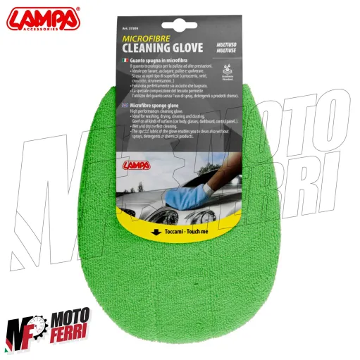 MF9220 Guanto Panno Spugna in Microfibra Lampa per Pulizia Vetri Moto Auto