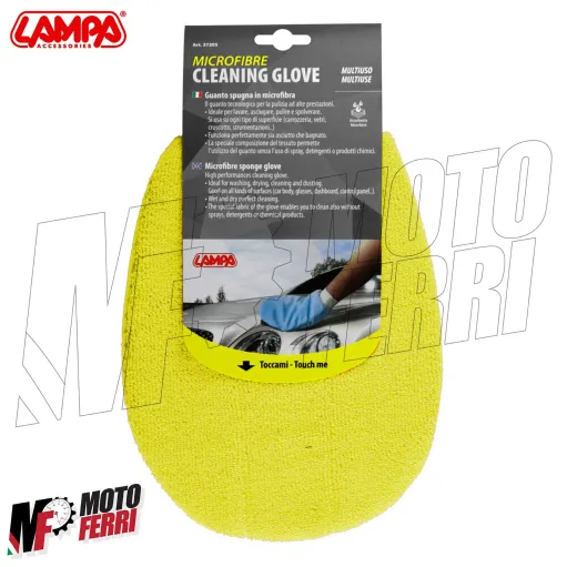 MF9220 Guanto Panno Spugna in Microfibra Lampa per Pulizia Vetri Moto Auto