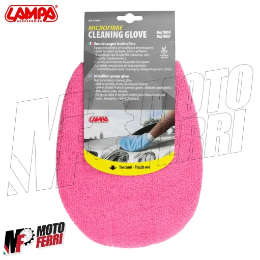 MF9220 Guanto Panno Spugna in Microfibra Lampa per Pulizia Vetri Moto Auto