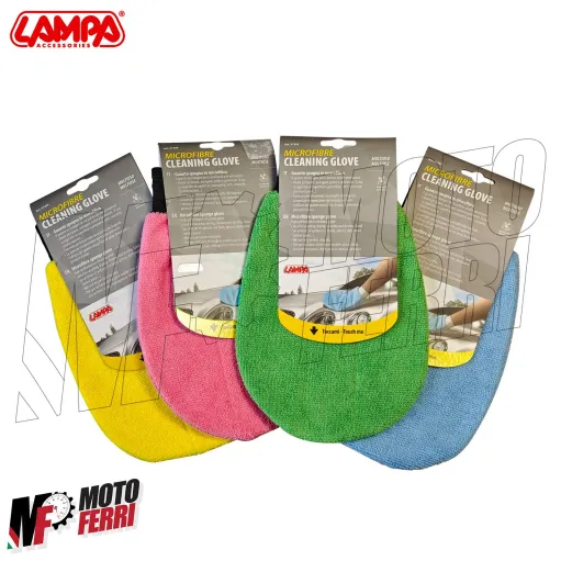 MF9220 Guanto Panno Spugna in Microfibra Lampa per Pulizia Vetri Moto Auto