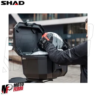 MF9229 Bauletto Moto SHAD TERRA TR41 Nero 41L + Schienalino e Piastra Universale