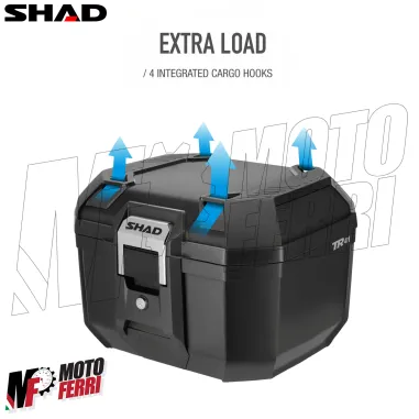 MF9229 Bauletto Moto SHAD TERRA TR41 Nero 41L + Schienalino e Piastra Universale