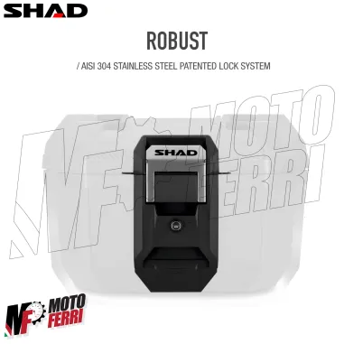 MF9229 Bauletto Moto SHAD TERRA TR41 Nero 41L + Schienalino e Piastra Universale