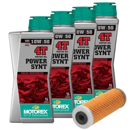 MF6415 4L Olio Motorex Power Synt 10W50 + Filtro KTM 1390 R Super Adventure 2024 2025
