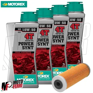 MF6415 4L Olio Motorex Power Synt 10W50 + Filtro KTM 1390 R Super Adventure 2024 2025