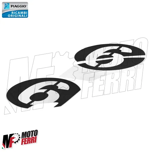 MF9233 Adesivi Carena 6 Sei Giorni Piaggio Vespa GTS GTV 125 300 da 2019 a 2022