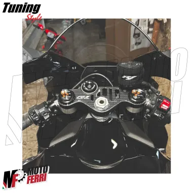 MF9234 Adesivo Sticker Gel 3D Piastra Sterzo per Yamaha YZF R1 dal 2015 al 2024