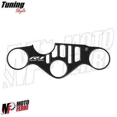 MF9234 Adesivo Sticker Gel 3D Piastra Sterzo per Yamaha YZF R1 dal 2015 al 2024