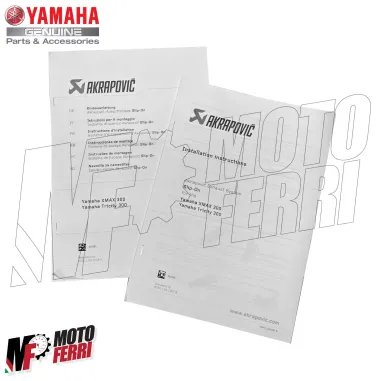 MF9236 Marmitta Yamaha XMax 300 2025 E5+ Akrapovic Terminale Slip On Omologato