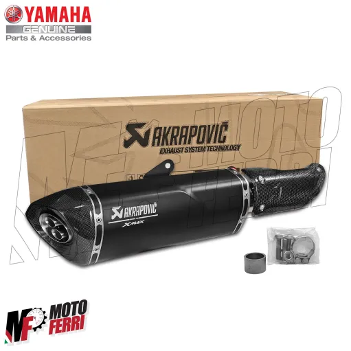 MF9236 Marmitta Yamaha XMax 300 2025 E5+ Akrapovic Terminale Slip On Omologato
