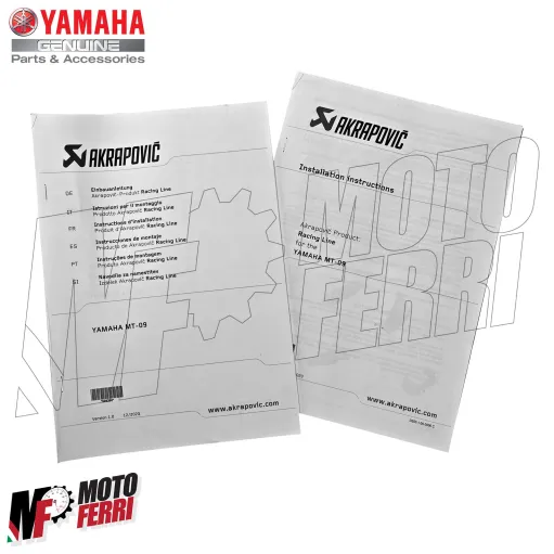 MF9251 Marmitta Akrapovic Yamaha MT-09 2024 2025 Titanio Omologata