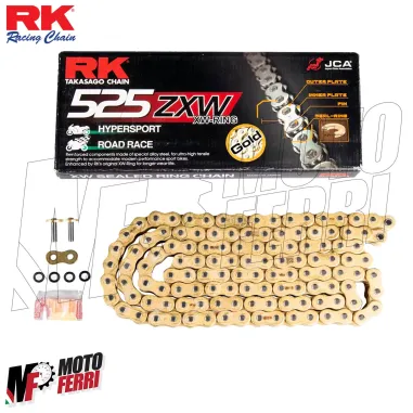 MF3381 Catena Trasmissione RK ZXW Passo 525 BMW S 1000 XR Oro da 2015 a 2024