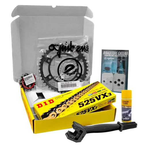 MF9252 Kit Trasmissione DID Benelli Leoncino 500 TRAIL Corona 44 Pignone 14 da 2019 a 2024