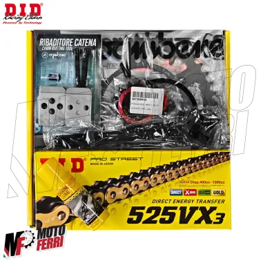 MF9252 Kit Trasmissione DID Benelli Leoncino 500 TRAIL Corona 44 Pignone 14 da 2019 a 2024