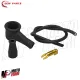 Filo Cavo Candela con Forchetta e Cappuccio VESPA PX 125 150 200 PE ARCOBALENO