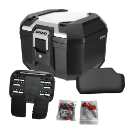 MF9256 Bauletto Moto SHAD TERRA TR41 Alluminio 41L + Schienalino e Piastra Universale
