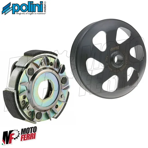 MF1950 CAMPANA EVOLUTION POLINI + FRIZIONE PIAGGIO ORIGINALE VESPA GTS 300