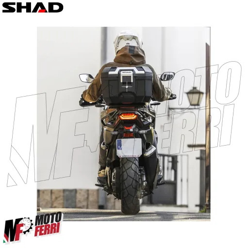 MF9256 Bauletto Moto SHAD TERRA TR41 Alluminio 41L + Schienalino e Piastra Universale