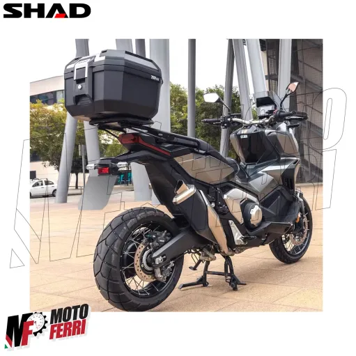 MF9256 Bauletto Moto SHAD TERRA TR41 Alluminio 41L + Schienalino e Piastra Universale