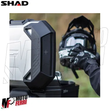 MF9256 Bauletto Moto SHAD TERRA TR41 Alluminio 41L + Schienalino e Piastra Universale