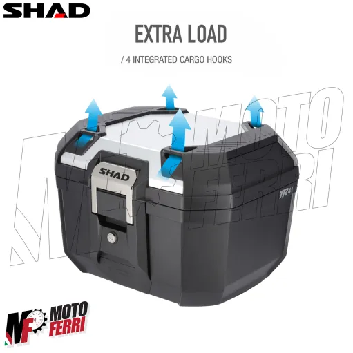 MF9256 Bauletto Moto SHAD TERRA TR41 Alluminio 41L + Schienalino e Piastra Universale