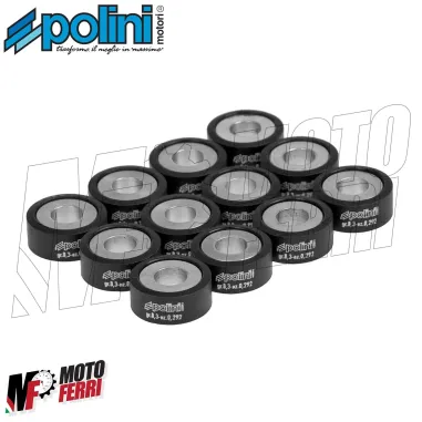 MF1954 KIT 12 RULLI POLINI PER VARIATORE 25X11 YAMAHA TMAX 500 CC GRAMMI 8,3