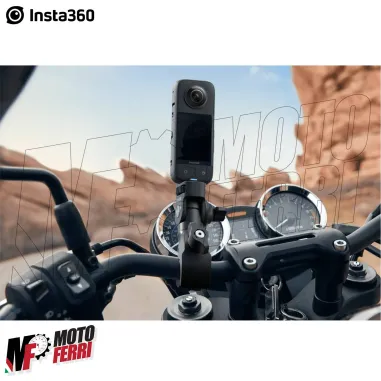 MF9262 Kit Supporto Morsetto Manubrio per INSTA360 Action Cam Moto Bundle