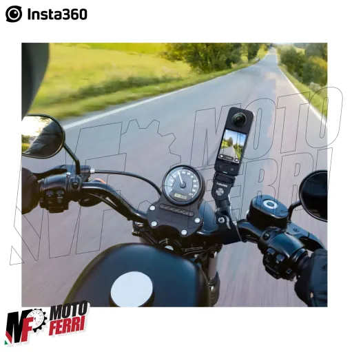 MF9262 Kit Supporto Morsetto Manubrio per INSTA360 Action Cam Moto Bundle