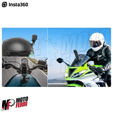 MF9262 Kit Supporto Morsetto Manubrio per INSTA360 Action Cam Moto Bundle