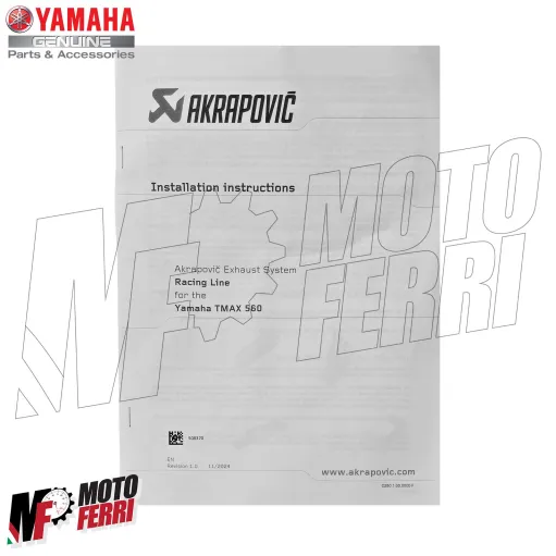 MF9267 Marmitta Scarico Akrapovic per Yamaha TMax 560 2025 E5+ Titanio Omologata