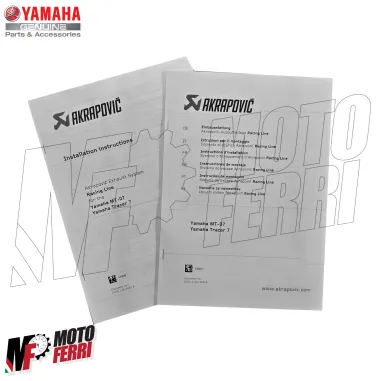 MF9270 Marmitta Scarico Akrapovic Yamaha Tracer 7 GT  2025 E5+ Titanio Omologata