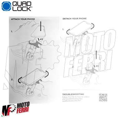 MF9258 QUAD LOCK Moto Supporto Smartphone Cellulare Piastra Forcella superiore