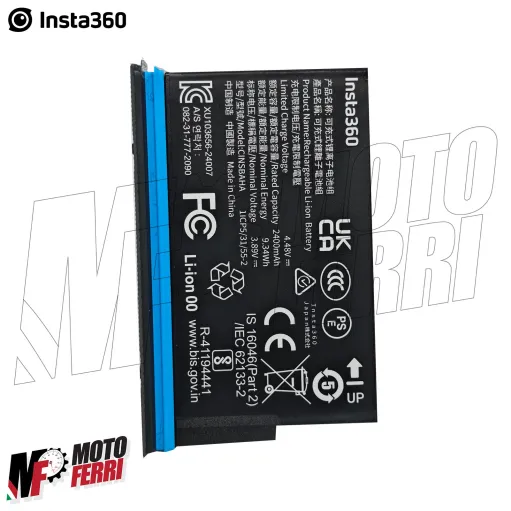 MF9261 INSTA360 X5 Action Cam 8K Videocamera 360 Video Universale Moto