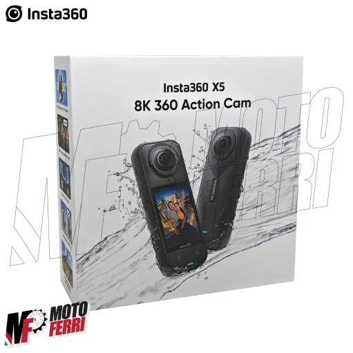 MF9261 INSTA360 X5 Action Cam 8K Videocamera 360 Video Universale Moto