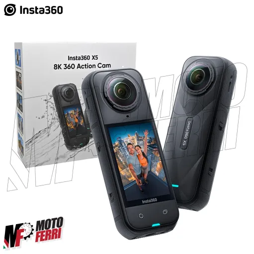 MF9261 INSTA360 X5 Action Cam 8K Videocamera 360 Video Universale Moto