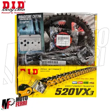 MF9272 Kit Trasmissione DID Kawasaki Z 750 S Corona +2 Pignone 15 da 2004 a 2012