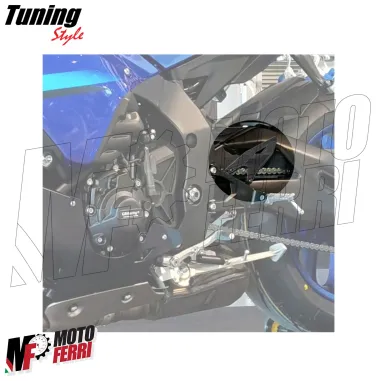 MF9274 Protezioni Pedane Poggiapiedi Carbon Look Yamaha R1 R1M dal 2015 al 2024