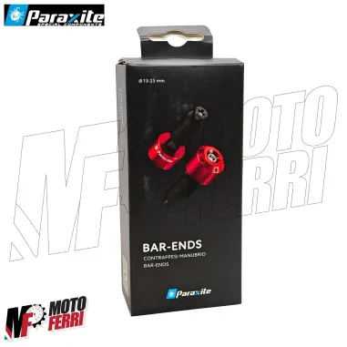 MF9161 Stabilizzatori Contrappesi Manubrio Paraxite Rosso 13-23mm Moto