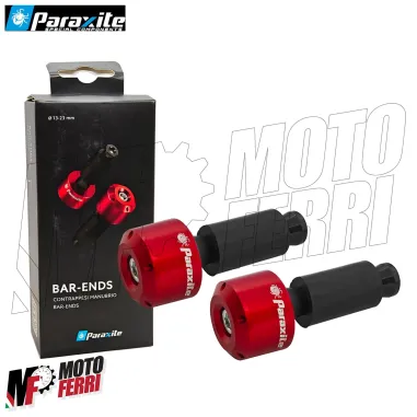 MF9161 Stabilizzatori Contrappesi Manubrio Paraxite Rosso 13-23mm Moto