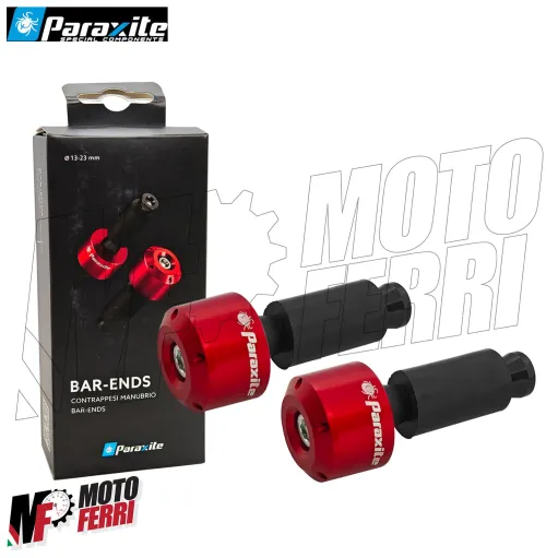 MF9161 Stabilizzatori Contrappesi Manubrio Paraxite Rosso 13-23mm Moto