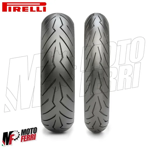 MF1956 GOMME PIRELLI DIABLO ROSSO ANTERIORE + POSTERIORE 120 70 12 58P + 130 70 12 62P