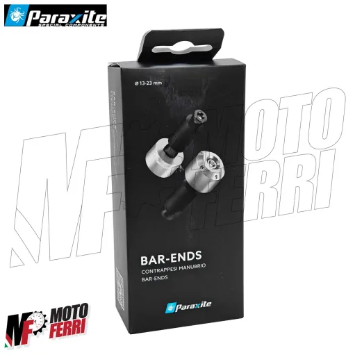 MF9163 Stabilizzatori Contrappesi Manubrio Paraxite Argento 13-23mm Moto